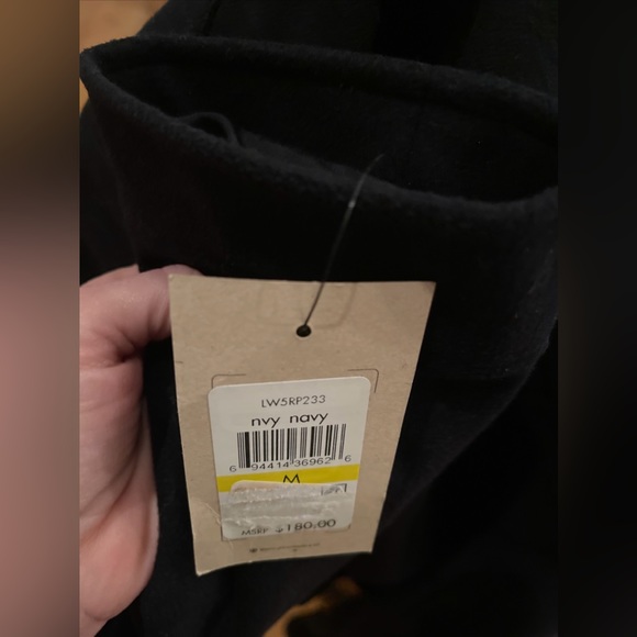 Levi's Navy Zippered Jacket Moto “Dressy” Biker Style (almost Black) NWT - Picture 5 of 13